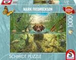 Schmidt Spiele Puzzle Schmidt din 1000 piese - Labrador maro în apă (58572) Puzzle