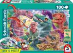 Schmidt Spiele Puzzle pentru copii Schmidt din 100 piese - Mici dinozauri, mari aventuri (56527) Puzzle