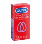 Durex Fetherlite Elite 12 db Vékony Átlátszó Extra Nedvesítő (5010232964617)