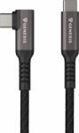 NATEC Genesis NVC-2219 USB-C apa - USB-C apa 3.2 gen2 Adat és töltőkábel 5m - Fekete (NVC-2219)