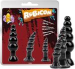 Chisa-novelties Kit 3 Dopuri Anale Rubicon, PVC, Negru