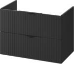 Cersanit Tirso szekrény 79.4x44.7x57.2 cm mosdókagyló alá akasztható fekete S1017-011 (S1017011)