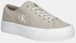 Calvin Klein Jeans teniși VULC FLATFORM LOW CV MG femei, culoarea bej, YW0YW01763 PPYA-OBD15H_01X (YW0YW01763)