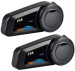 Fodsports FX6 motorkerékpár intercom két darabos csomag fekete (FX6 2 pack) - dellaprint