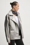 Karl Lagerfeld Jeans geaca femei, culoarea argintiu, de tranzitie, A1W15013 PPYA-KUD03C_SLV (A1W15013)