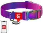 WAU DOG Nylon kutyanyakörv QR kóddal WAUDOG 15 mm széles, 25-35 cm hosszú lila (46529)