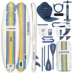 HUIIKE Stand Up Paddle Prémium Tartozékok, HUIIKE, Fehér Színű Nagy Stabilitással 305 MM fehér|kék