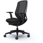 Okamura Sylphy prémium ergonomikus irodai szék - fekete váz, fekete hálós háttámla - officeplaza - 469 900 Ft