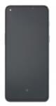  OnePlus Nord 2T 5G CPH2399 előlap keret, lcd kijelző és érintőpanel, fekete, Sams Size OLED