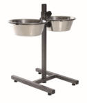 TRIXIE fém tál állványon kutyának 2x2, 8l/24cm (24922)