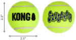 KONG SqueakAir Balls Teniszladba Kutyajáték 3 db M - webshop