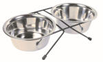 TRIXIE tál szett fém állványon 2x0, 75l/15cm (24832)
