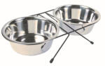 TRIXIE tál szett fém állványon 2x1, 8l/20cm (24833)