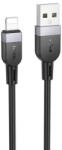 hoco. X109 Energy Silicone Usb Type-c / Lightning Kábel 27w 3 Méter Fekete