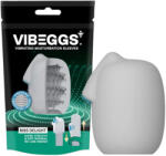 VIBEGGS Ribs Delight - vibrációs tojás maszturbátor (fehér) - szexshop