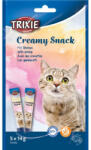 TRIXIE 42682 Creamy Snack with shrimp - krémes jutalomfalat garnélarákkal macskák részére (5×14g) - pegazusallatpatika