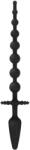 EasyToys - 2in1 anál plug (fekete) (8719934022287)