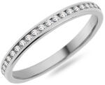  Női karikagyűrű moissanittal 2, 1 mm, fehérarany IZKR010A-F-MS