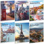 Ars Una A4 extra kapcsos füzet, vonalas Cityscape (5482) 25 (53114822)