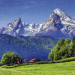  Ti-Flair Szalvéta 33 x 33 cm 3 Rétegű 20 lap/Csomag Landscape in the Alps (AAC655)