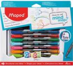 Maped Tűfilc készlet, 0, 4 mm, MAPED "Graph`Peps - How to Mind Map Box", 8 különböző szín (IMA897553) - fiorex