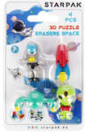 Starpak Radírok, 3D puzzle, 4 db-os, space (STK-505320)