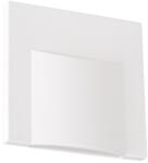 Kanlux 0, 8W, 15 lm, 12V, 3000K, 75x75 mm meleg fehér süllyeszthető szögletes műanyag lépcsővilágító - 30 000 h élettartam (33320)
