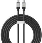  USB Type-C töltő- és adatkábel, USB Type-C, 200 cm, 100W, törésgátlóval, gyorstöltés, PD, Baseus Coolplay, CAKW000301, fekete - domshop