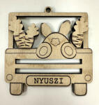  Nyuszis pénzszállító - fa dekoráció húsvétra (FNY15)