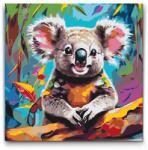  Festés számok szerint - Vidám koala 2 Méret: 50x50cm, Keretezés: Kartonlemezen