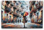  Festés számok szerint - Séta a városban Méret: 40x60cm, Keretezés: Keret nélkül (csak a vászon)