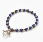  Lápisz Lazuli Lazurit Angyal Karkötő (K57) 6mm Csukló átmérő: 5, 4cm