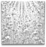  PontPöttyöző - Az emlékek kék mezeje Méret: 50x50cm, Keretezés: Kerek keret, Szín: Fekete