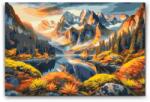  Festés számok szerint - Színes ősz a hegyekben Méret: 40x60cm, Keretezés: Keret nélkül (csak a vászon)