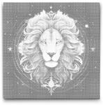  PontPöttyöző - Oroszlán/Leo Méret: 50x50cm, Keretezés: Műanyagtáblával, Szín: Zöld