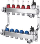 Purmo DISTRIBUITOR COLECTOR 1 12 CIRCUITE - INOX (CU ROBINETI TERMOSTATICI SI DEBITMETRE) - 740 330 86 (ct1-3600)