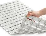 Hitslam Covoras Antiderapant pentru Cada si Dus Hitslam 101x40 cm, Extra Lung, Ventuze Puternice, BPA Free, Antimucegai, Lavabil la Masina, Alb (B0836ZP7QZ) Covor baie
