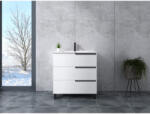 Water Fun Torino || White Dulap de baie cu lavoar 100cm (BUWA-100)