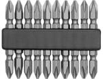 TOYA Set de biti alungiti 10 buc PH2x60 mm (65700) Set capete bit, chei tubulare