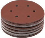 TOYA Disc filetat Velcro 150 mm, P240 6 gauri (50 buc/cs) (YT-834589)