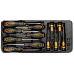 NEO TOOLS Set surubelnite de precizie, 12 piese, cu tava de atelier (84247) Surubelnita