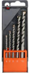 TOYA Set de burghie pentru beton 5 piese cu tija cilindrica 4-10 mm (23331) Burghiu