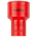 NEO TOOLS Cheie tubulara 6 lame 1/2", 27 mm, izolata (01193) Set capete bit, chei tubulare