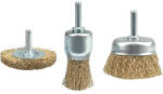 TOYA Set perie de sarma cu pin 25-50-50 mm cupru (06989)