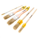 Topex Set de perii, 5 piese, peri: naturali, manere: lemn, alb: universal (20B816)