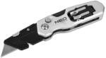 NEO TOOLS Cutit de tapet cu lama trapezoidala pliabila cu 4 lame, 2 biti (63705)