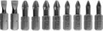 TOYA Set de varfuri 10 piese 25 mm (PH1 - PH2 - PZ1 - PZ2) (YT-04822) Set capete bit, chei tubulare