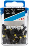 GRAPHITE Torsion impact driver bit TX25x25 mm, 20 bucati (56H546) Set capete bit, chei tubulare