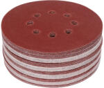 TOYA Disc filetat Velcro 150 mm / P120 8 gauri (50 buc/cs) (YT-834595)