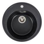ELEFANT Chiuveta de bucătărie Elefant Premium Luna, Negru, 510 mm (15625) Chiuveta